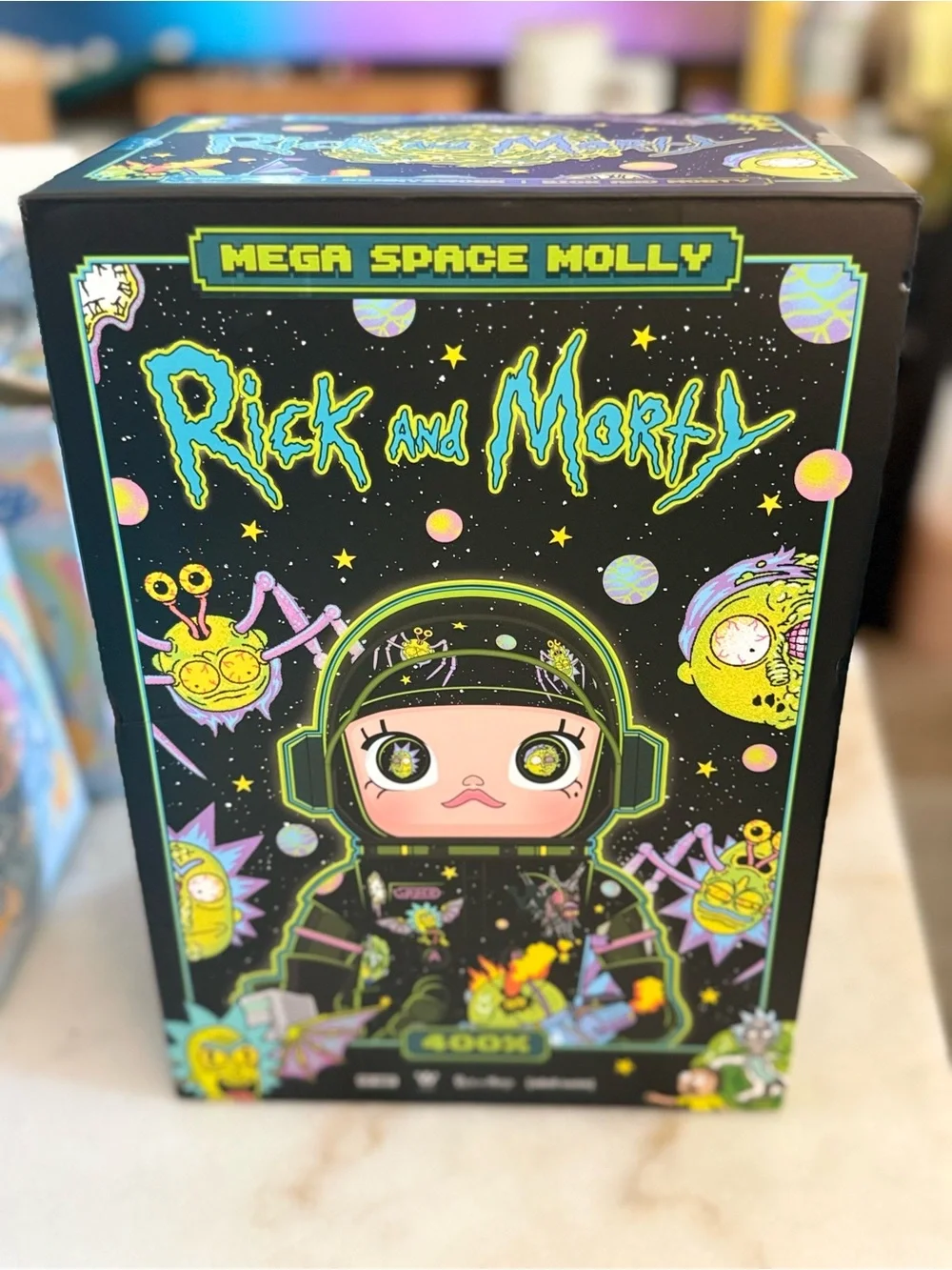 Mega Space Molly Rick and Morty Collectible Figure - Black & Neon